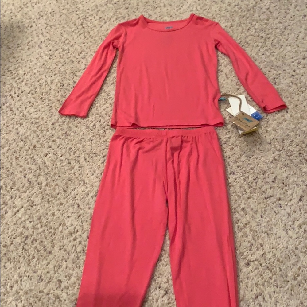 Kickee Pants Girls Winter Rose Pajama Set